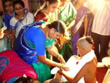 Thread Ceremony, Brahmachari proceeding to Guru's house for Education